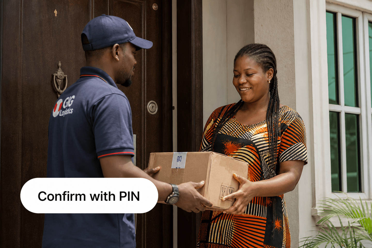 Doorstep delivery confirmed with Prefrpay PIN